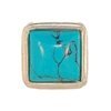 Picture of Turquoise Square Syn Cabachon 4mm