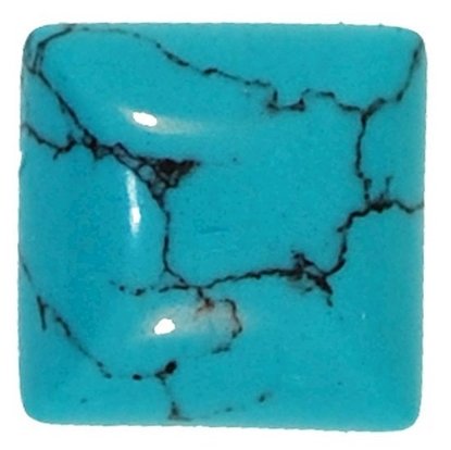 Picture of Turquoise Square Syn Cabachon 4mm