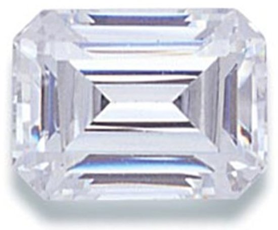 Picture of White Emerald Cut CZ (7x5mm)