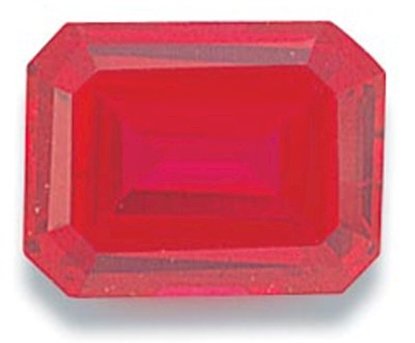 Picture of Ruby Emerald Cut CZ (7x5mm)