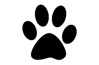 Picture of Paw Print Symbol Stamps Cat