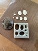 4K Micro Cutters - Oval with coin(dime) and clay cut outs