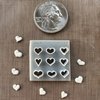 4K Micro Cutters - Hearts with coin and clay cut outs